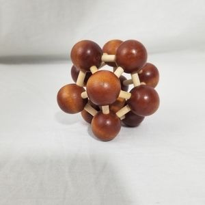 Wooden 3D puzzle game space ball